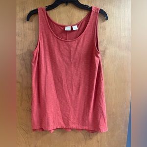 Lucy & Laurel Orange Sleeveless Tank Tunic